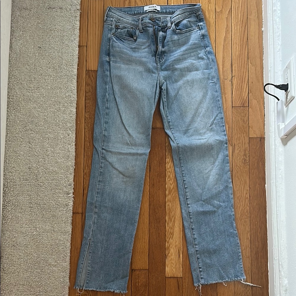 Pistola Blue Straight Leg Jeans Classic Denim